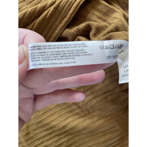 Free People Movement Can't Handle This Turtleneck Small Mustard Atlas Bell Boho - Picture 16 of 16